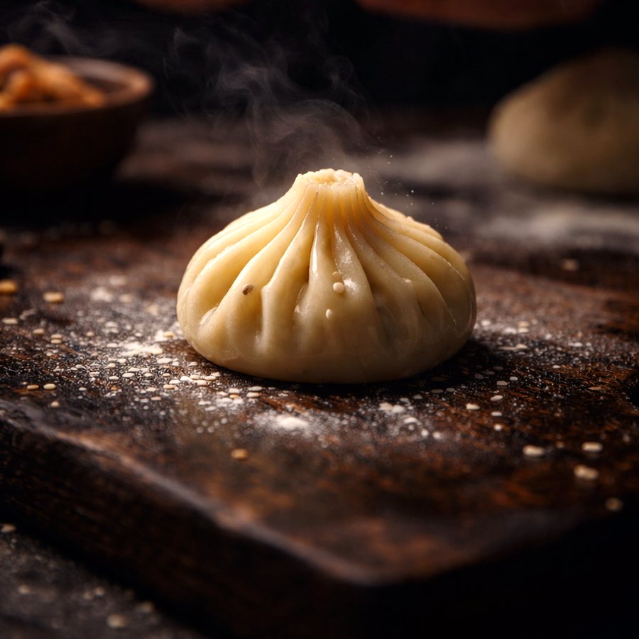 Steamed veggie momo